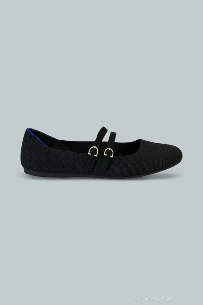 The Double Buckle Mary Jane - Black - 11 - Mary Jane