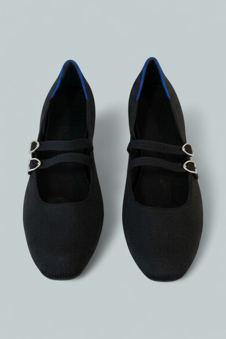 The Double Buckle Mary Jane - Black - 11 - Mary Jane