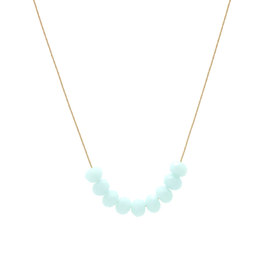 The Glims ~ Baby Blue - 18K Gold - One Size - Necklace