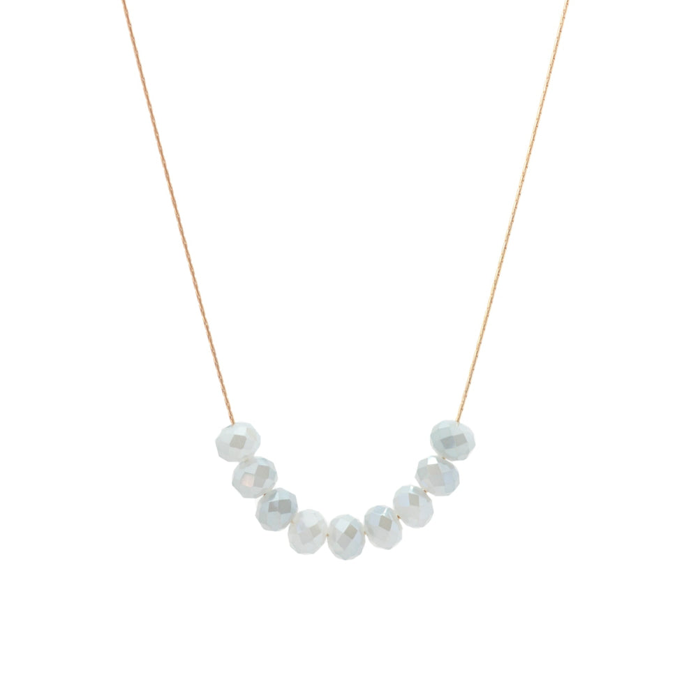 The Glims ~ Gray - 18K Gold - One Size - Necklace