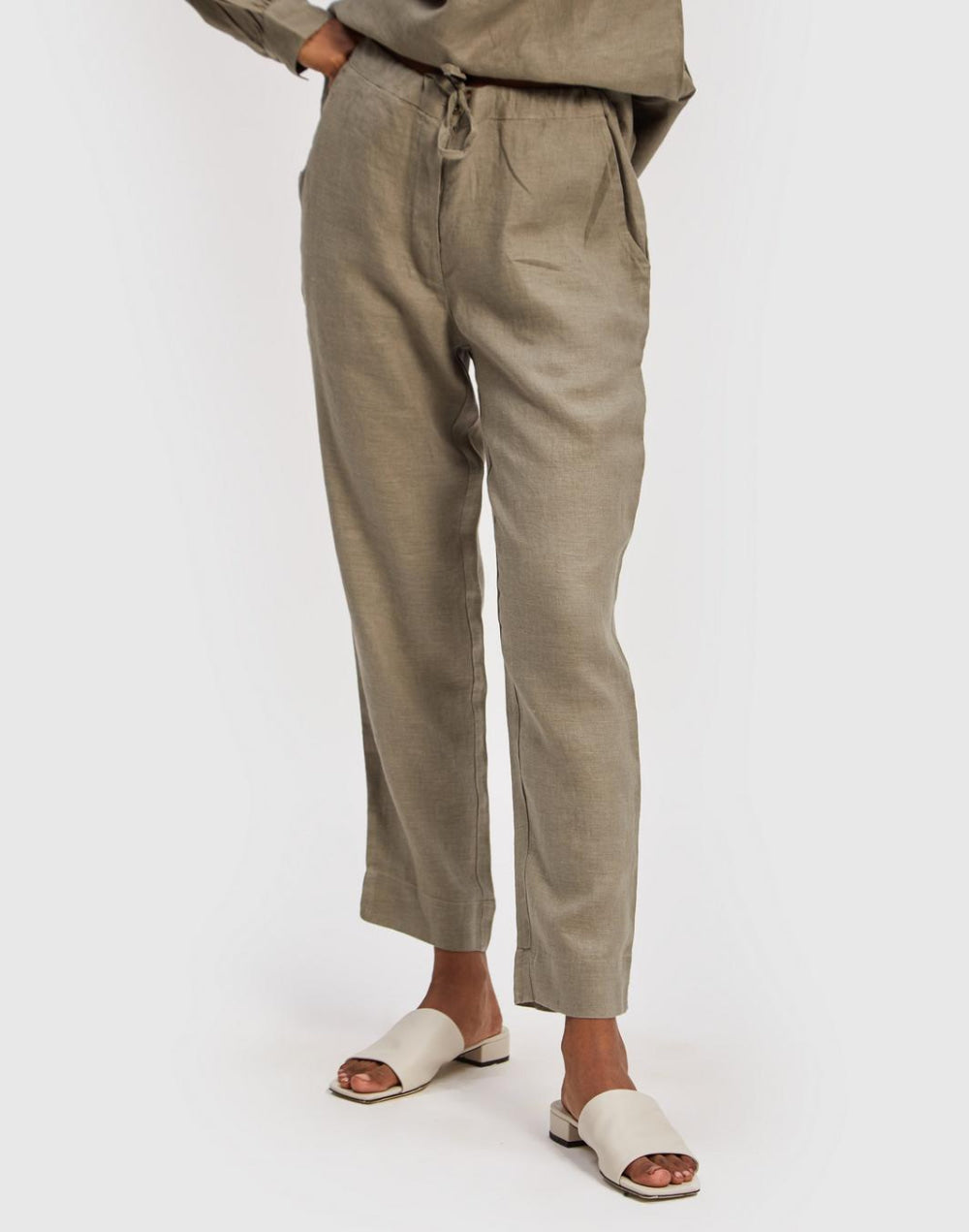 The Goes with Everything Dark Green Pant - Hemp Dark Green - Pants