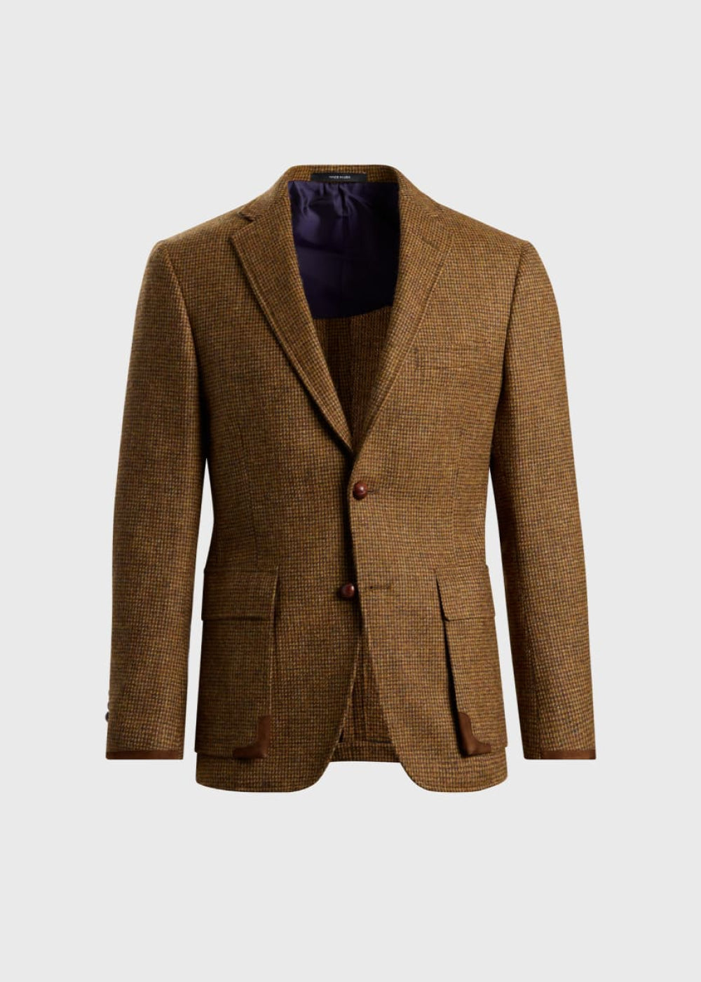 The Highlander Shetland Wool Jacket - Tobacco - Blazer