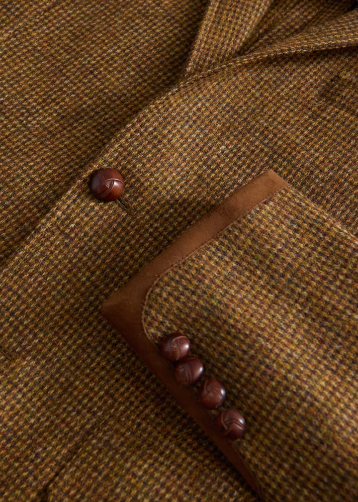 The Highlander Shetland Wool Jacket - Tobacco - Blazer