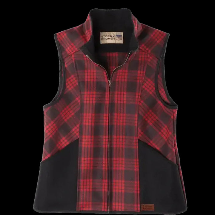 The Ida Outfitter Vest - Black/red Tartan - FINAL SALE - Vest