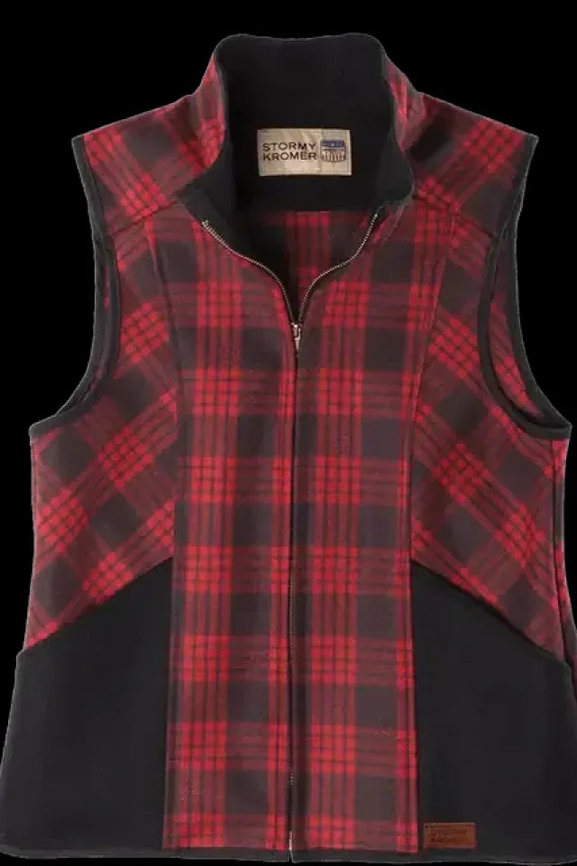 The Ida Outfitter Vest - Black/red Tartan - FINAL SALE - Vest