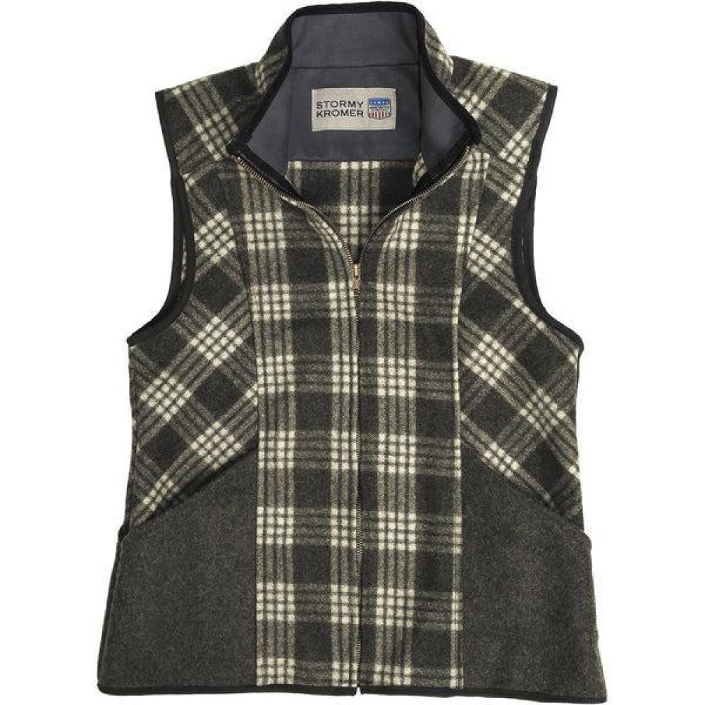 The Ida Outfitter Vest - Charcoal/white Tartan - FINAL SALE - SM - Vest