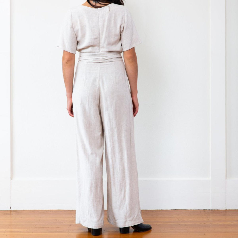 The Isabel Jumpsuit (Long) - Natural - Small - Jumpsuit