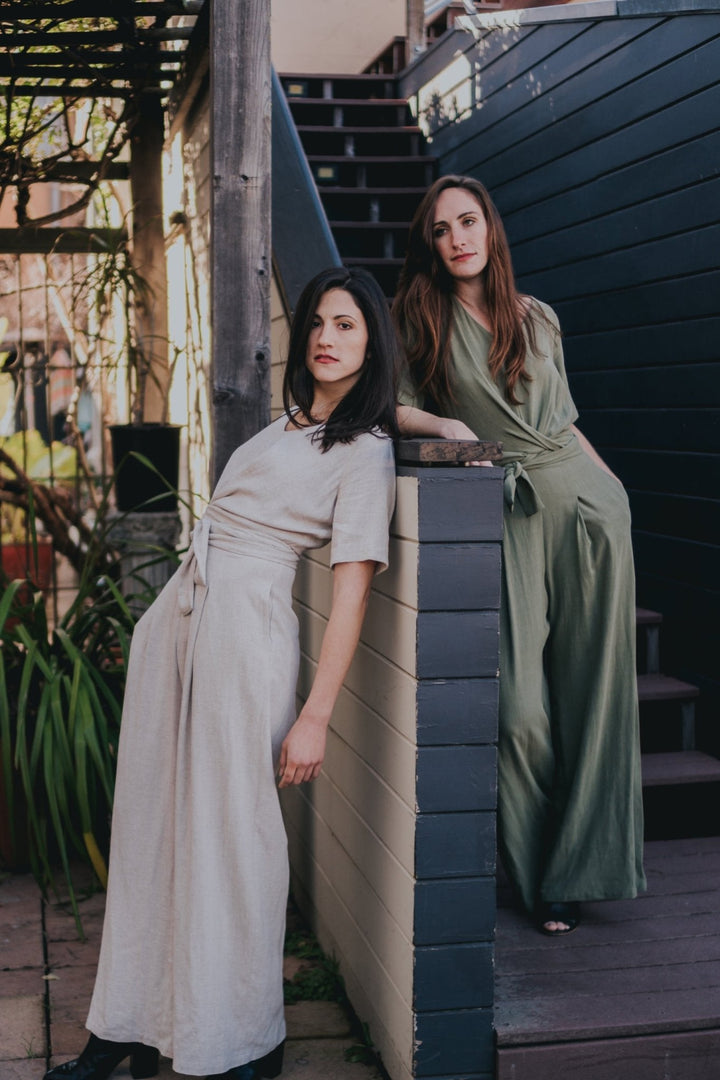 The Isabel Jumpsuit (Long) - Natural - Small - Jumpsuit
