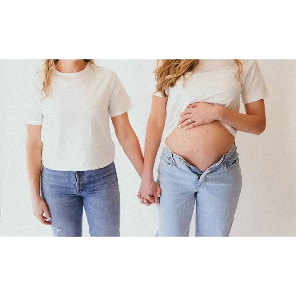 The Mom Crop in Antique White - T-shirt