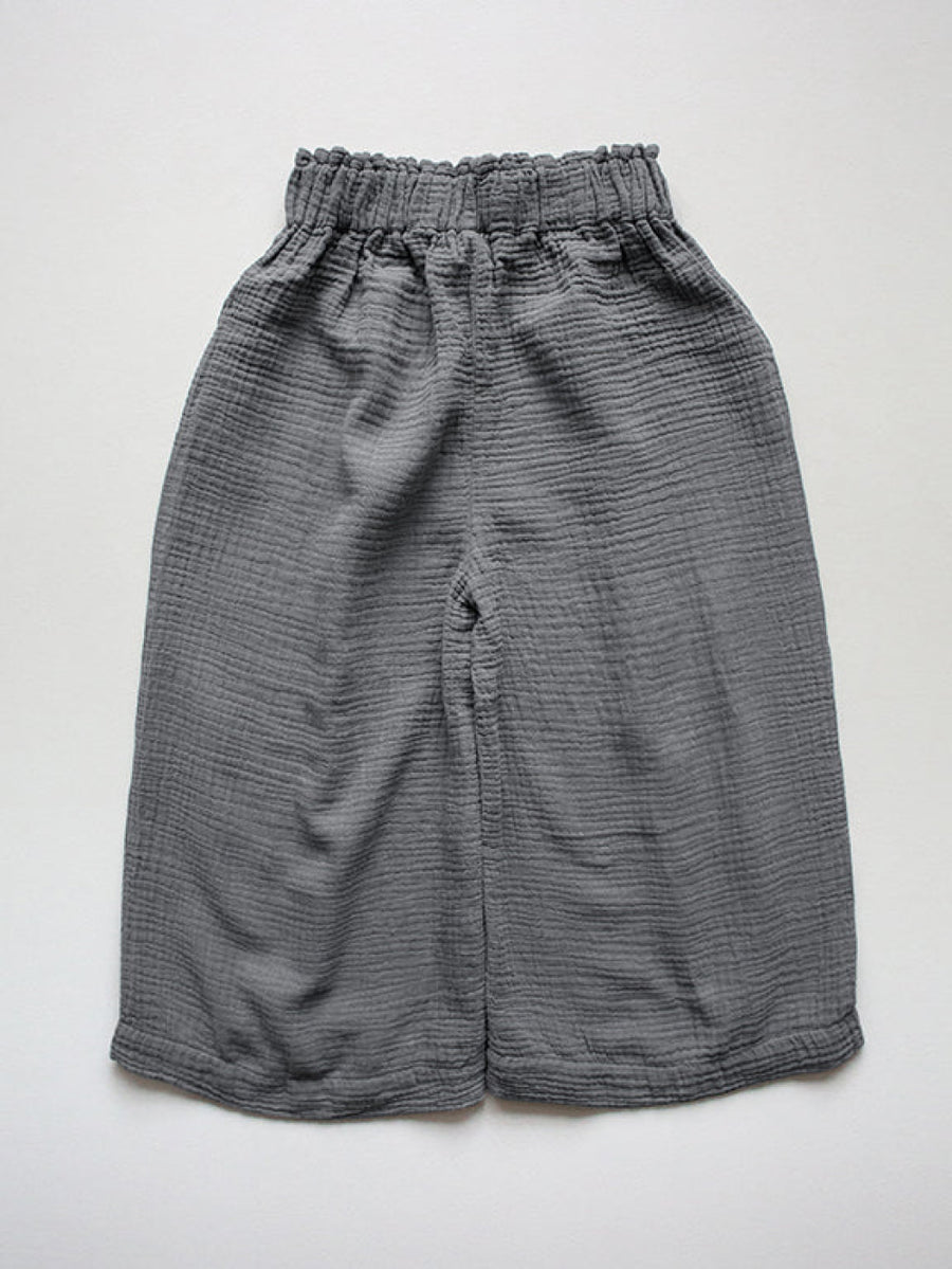 The Muslin Culotte - Lead gray - Pants