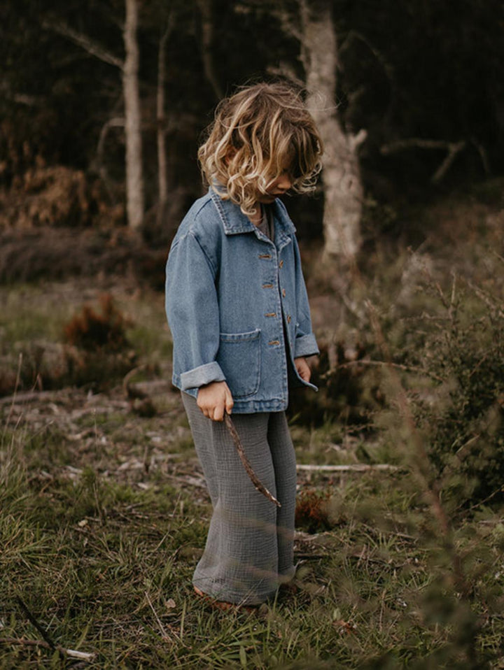 The Muslin Culotte - Lead gray - Pants