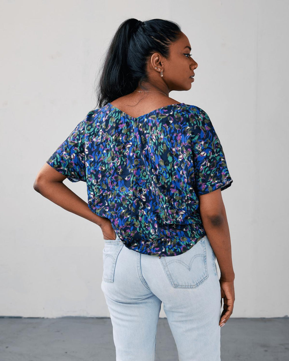 The Printed Chloe Top - Blouse