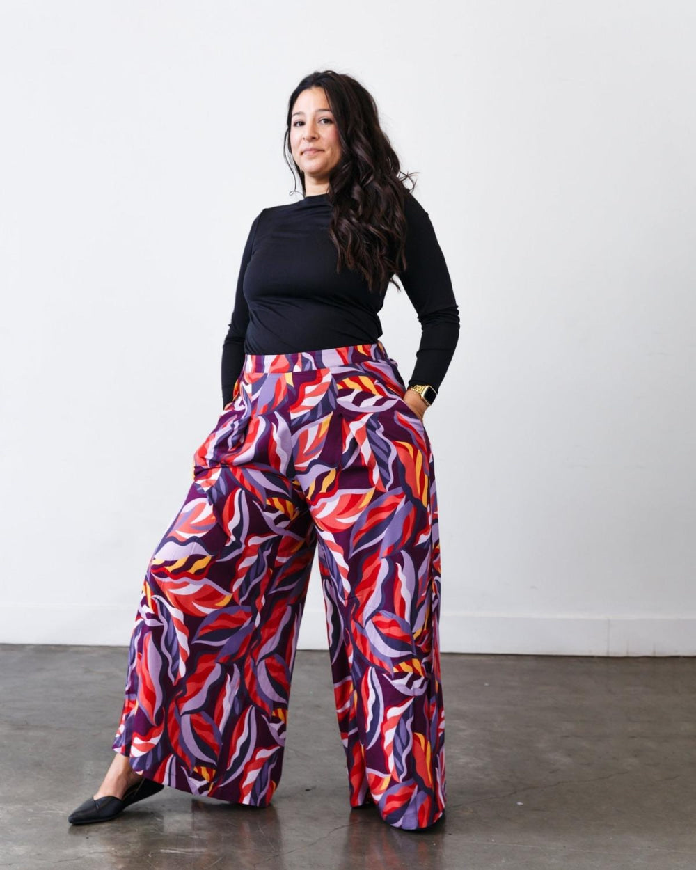 The Printed Sarah Pant - Jewel-motif - Pants