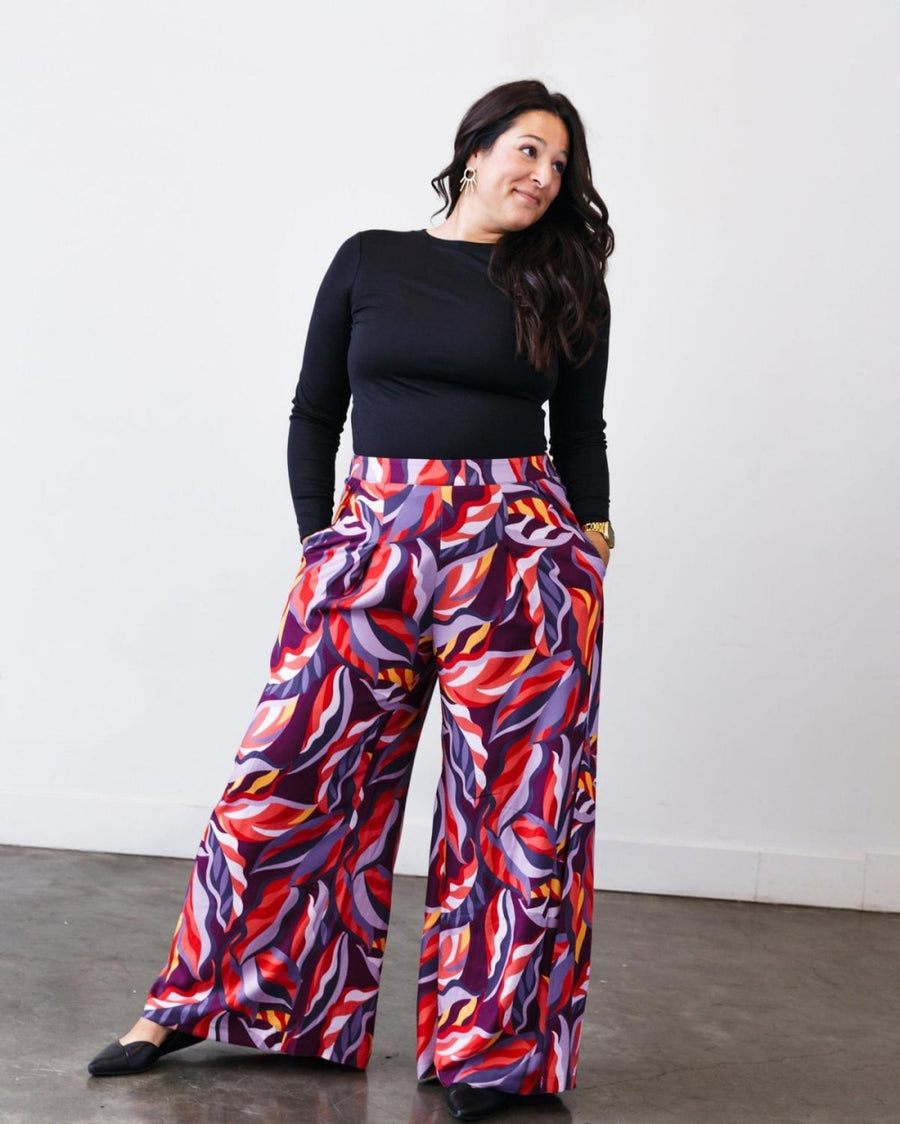 The Printed Sarah Pant - Jewel-motif - Pants