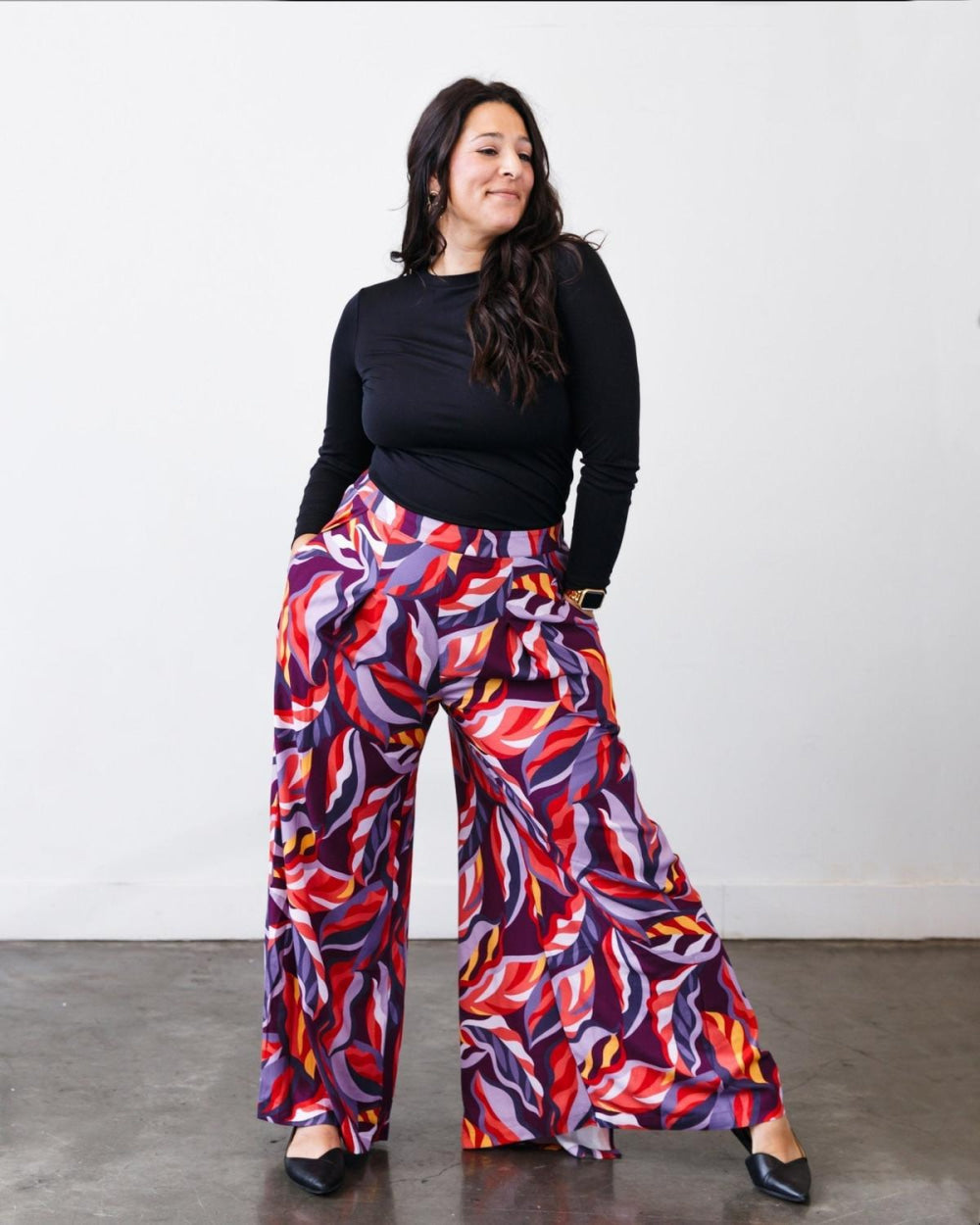 The Printed Sarah Pant - Jewel-motif - Pants