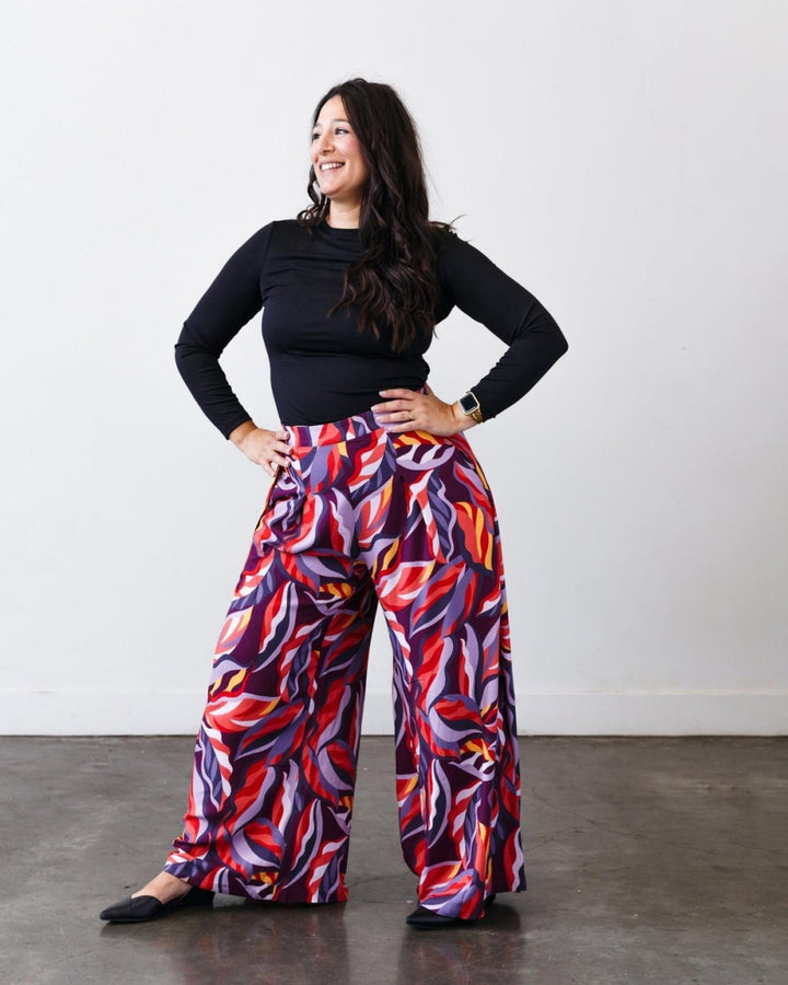 The Printed Sarah Pant - Jewel-motif - Pants