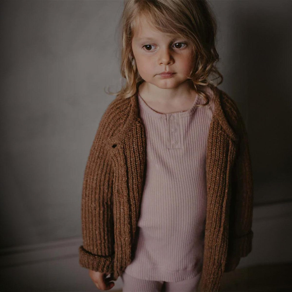 The Ribbed Top - Antique Rose - Henley