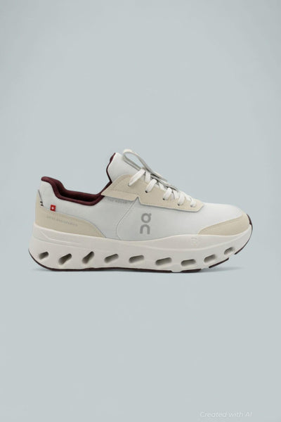 The Roger Wildcard Running Sneakers - Ivory Maroon - US 9.5M - Sneaker
