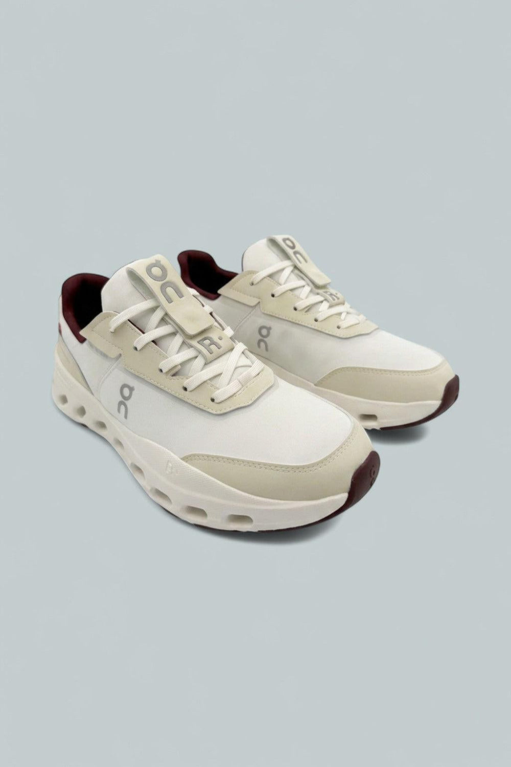 The Roger Wildcard Running Sneakers - Ivory Maroon - US 9.5M - Sneaker