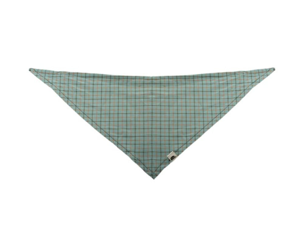 The SK Pet Bandana - Dusty Teal Plaid - FINAL SALE - Bandana
