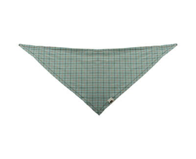 The SK Pet Bandana - Dusty Teal Plaid - FINAL SALE - Bandana