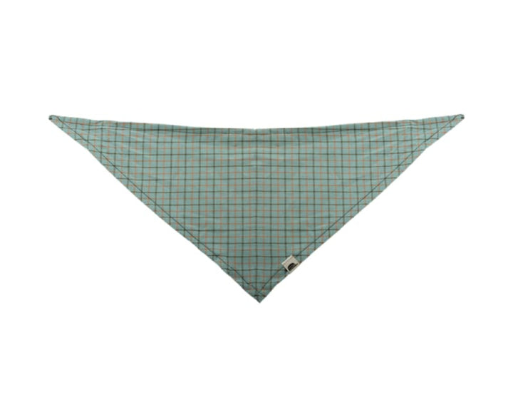 The SK Pet Bandana - Dusty Teal Plaid - FINAL SALE - Bandana