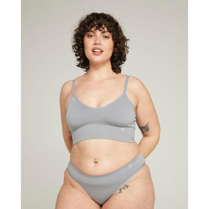 The TENCEL™ Seamless Bralette - Storm Grey - Bra