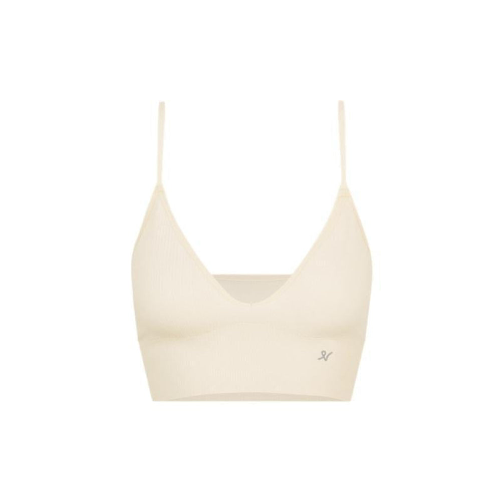The TENCEL™ Seamless Bralette - White Sand - L - Bra
