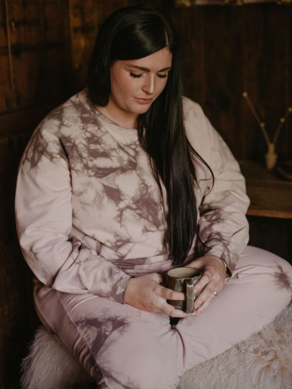 The Tie-Dye Sweatshirt Women’s - Blush tie-dye - Crewneck Sweatshirt