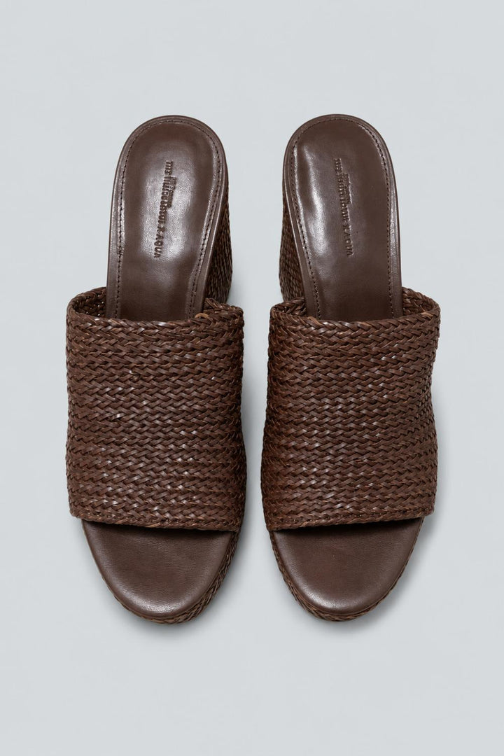 The White Lotus X Aqua Women’s Platform Sandals - Dark Brown - Sandal