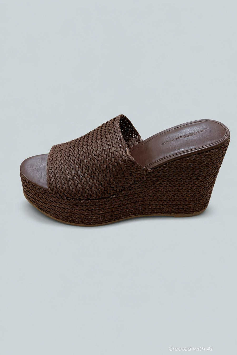 The White Lotus X Aqua Women’s Platform Sandals - Dark Brown - Sandal