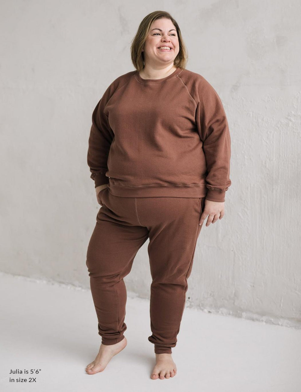 The Women’s Crew Sweatshirt - Brick - Crewneck Sweatshirt