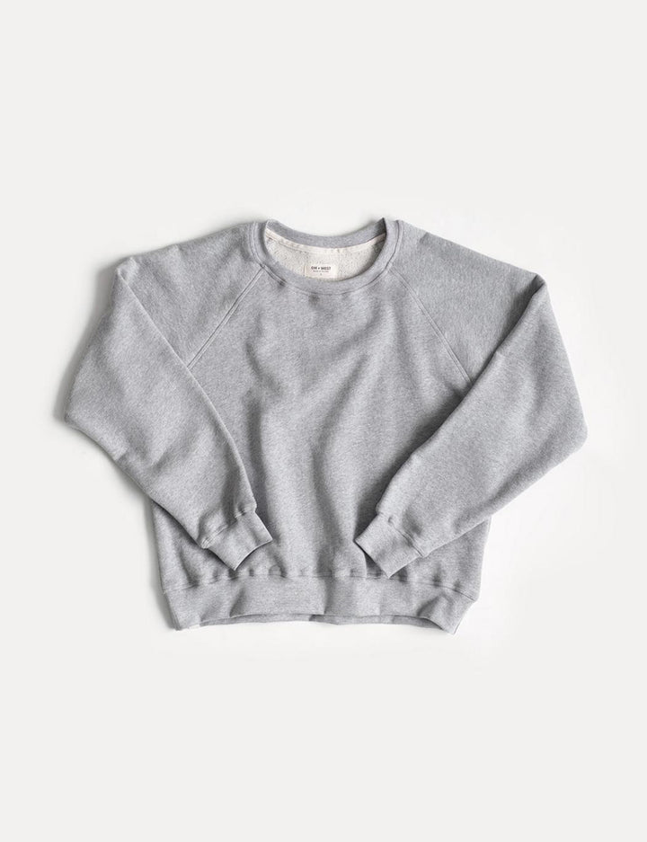 The Women’s Crew Sweatshirt - Heather Grey - Crewneck Sweatshirt