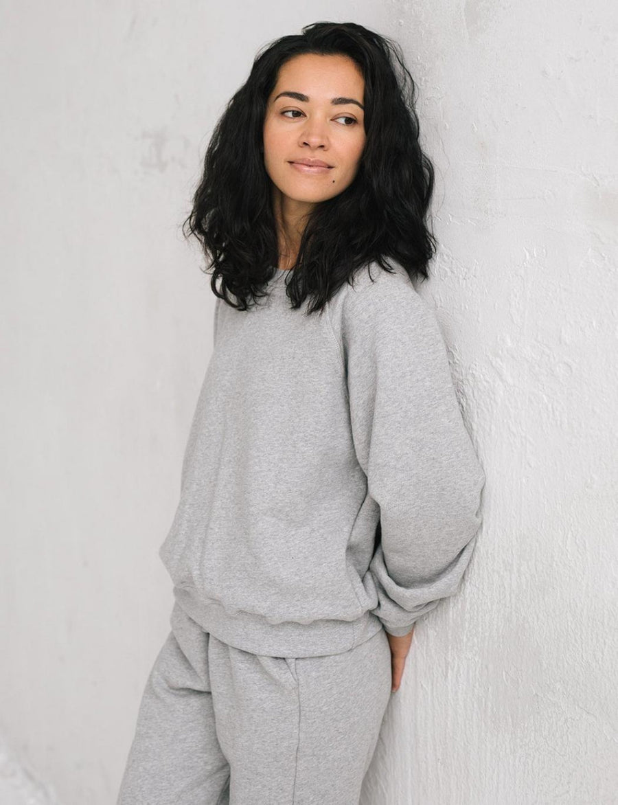 The Women’s Crew Sweatshirt - Heather Grey - Crewneck Sweatshirt
