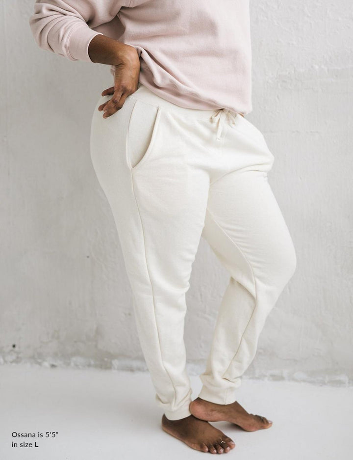 The Women’s Essential Sweatpant - Natural - Sweatpant