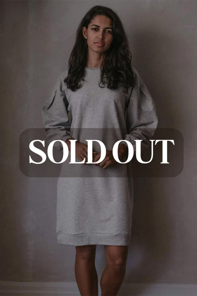 The Women’s Oversized Sweater Dress - Gray Melange - Dresses