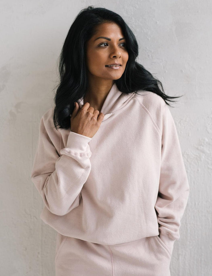 The Women’s Relaxed Hoodie - Blush - Hoodie