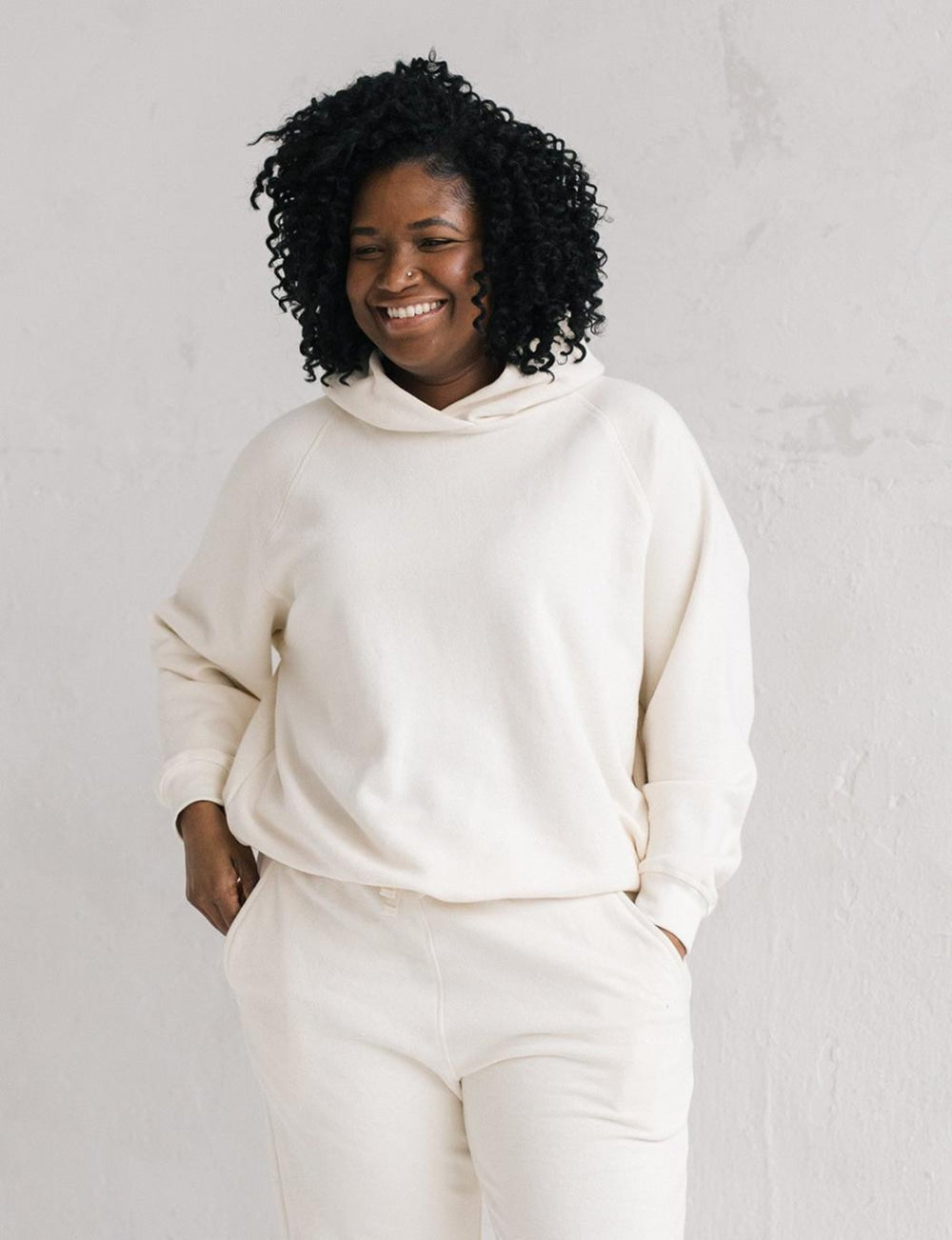 The Women’s Relaxed Hoodie - Natural - Hoodie