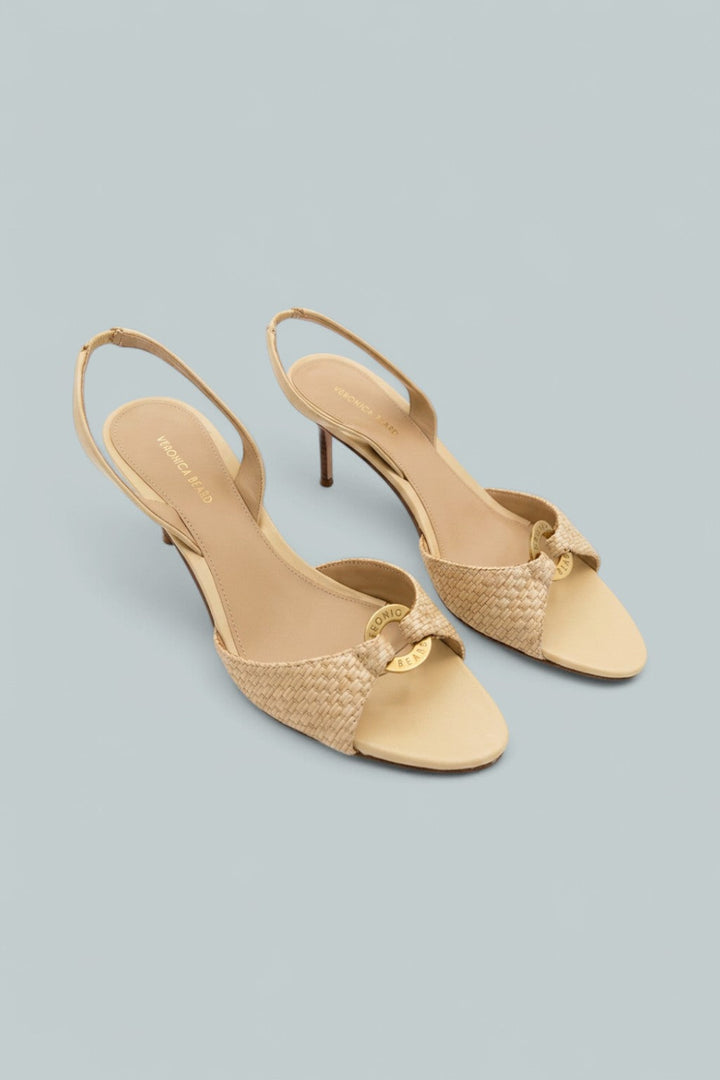 Tia Slingback Sandals - Natural - 9 - Slingback