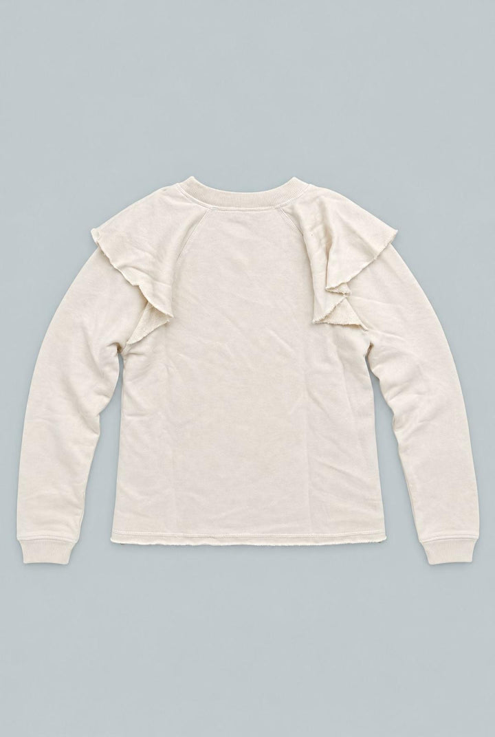 Ruffle Sweatshirt - Ivory