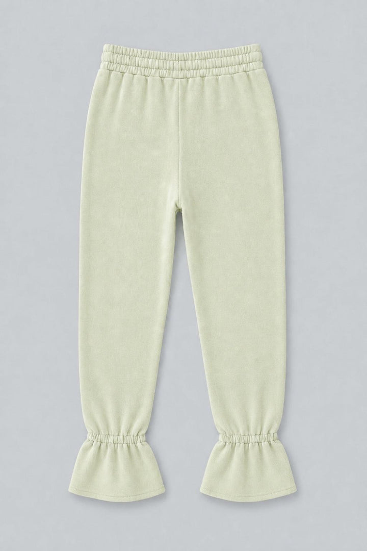 Tie Ankle Sweatpants - Green - Sweatpant