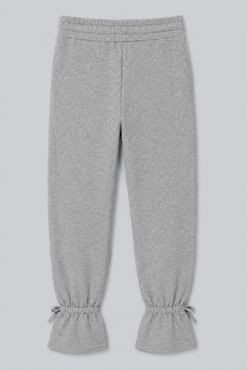 Tie Ankle Sweatpants - Heather Gray - Sweatpant
