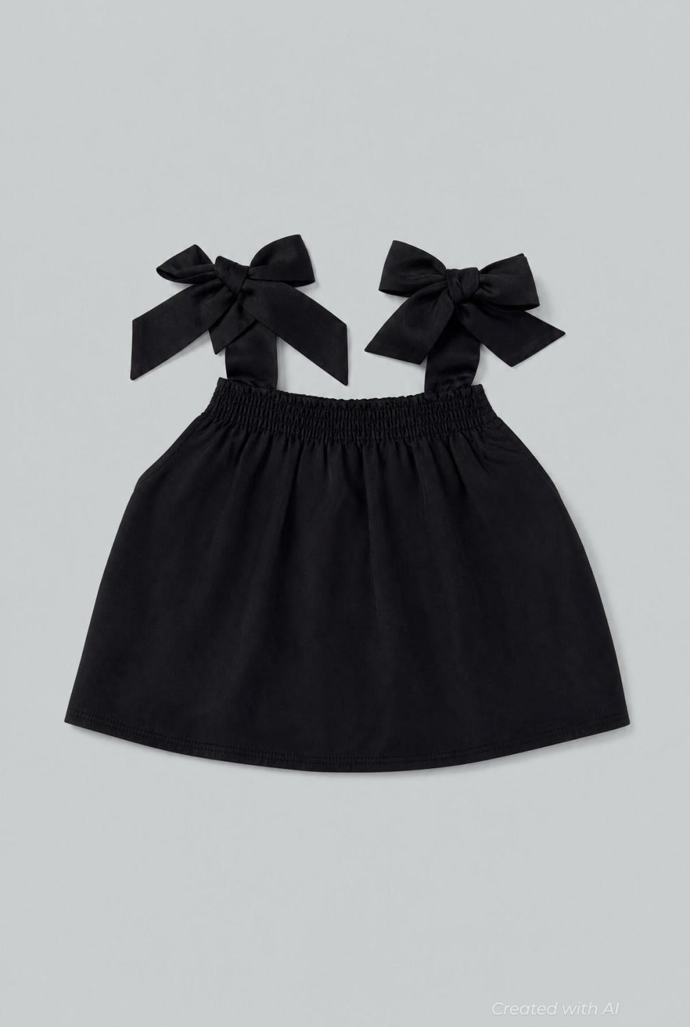 Tie Shoulder Top - Black - Shirt