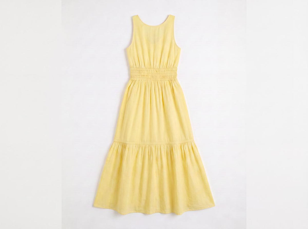 Tiered Maxi Dress - Yellow - Dresses
