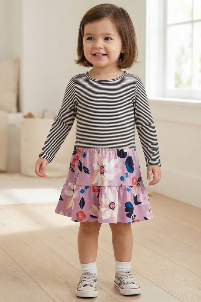 Tiered Skirted Twirl Dress - Kimono Floral - 2yr - Dresses
