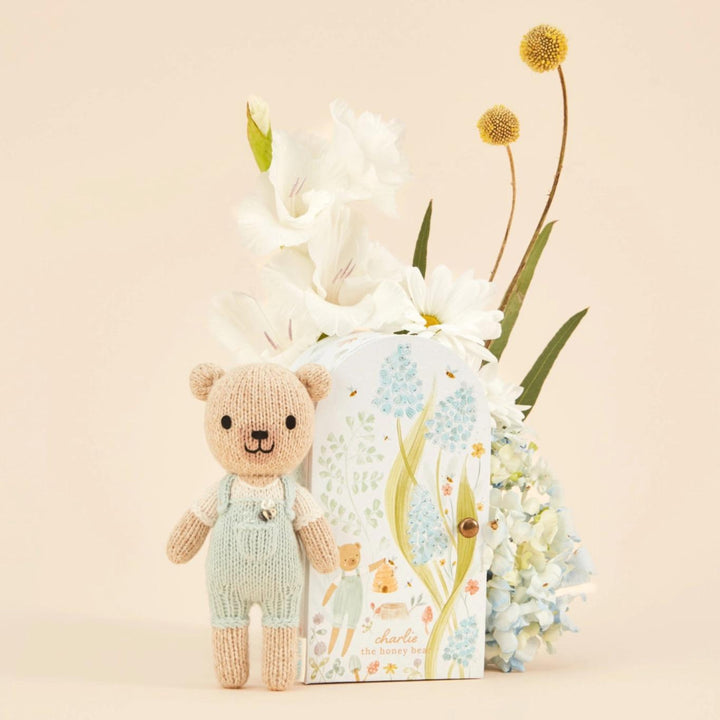 Tiny Charlie the Honey Bear - One Size - ’Stuffed Animal - Baby Kids Adult’