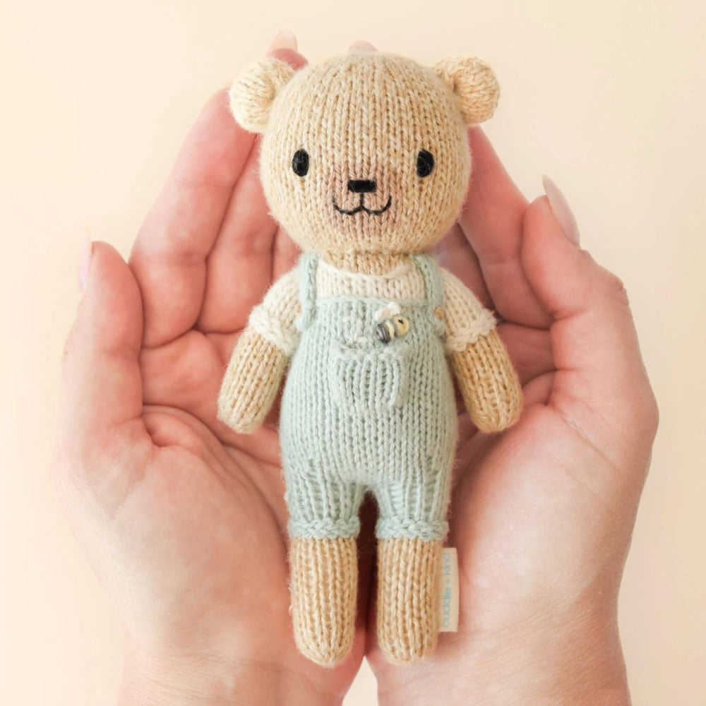 Tiny Charlie the Honey Bear - One Size - ’Stuffed Animal - Baby Kids Adult’