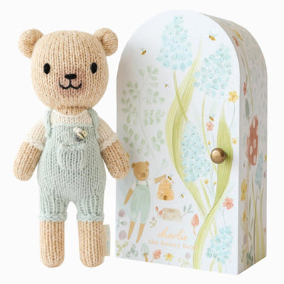 Tiny Charlie the Honey Bear - One Size - ’Stuffed Animal - Baby Kids Adult’