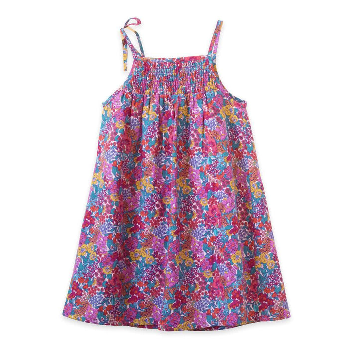 Betty Girls Smocked Strap Dress - Orchid
