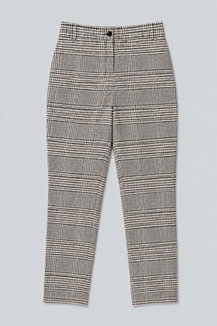 Plaid Trousers - Gray Combo